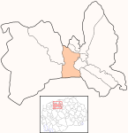 Map of Karpoš Municipality, Macedonia